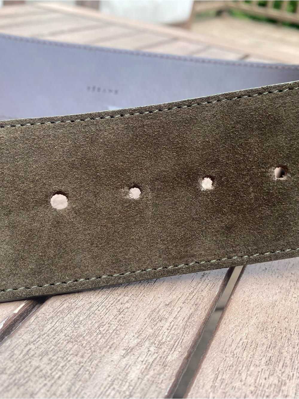 Sezane Louve leather belt, T.90. NWT but modified - Picture 5 of 5